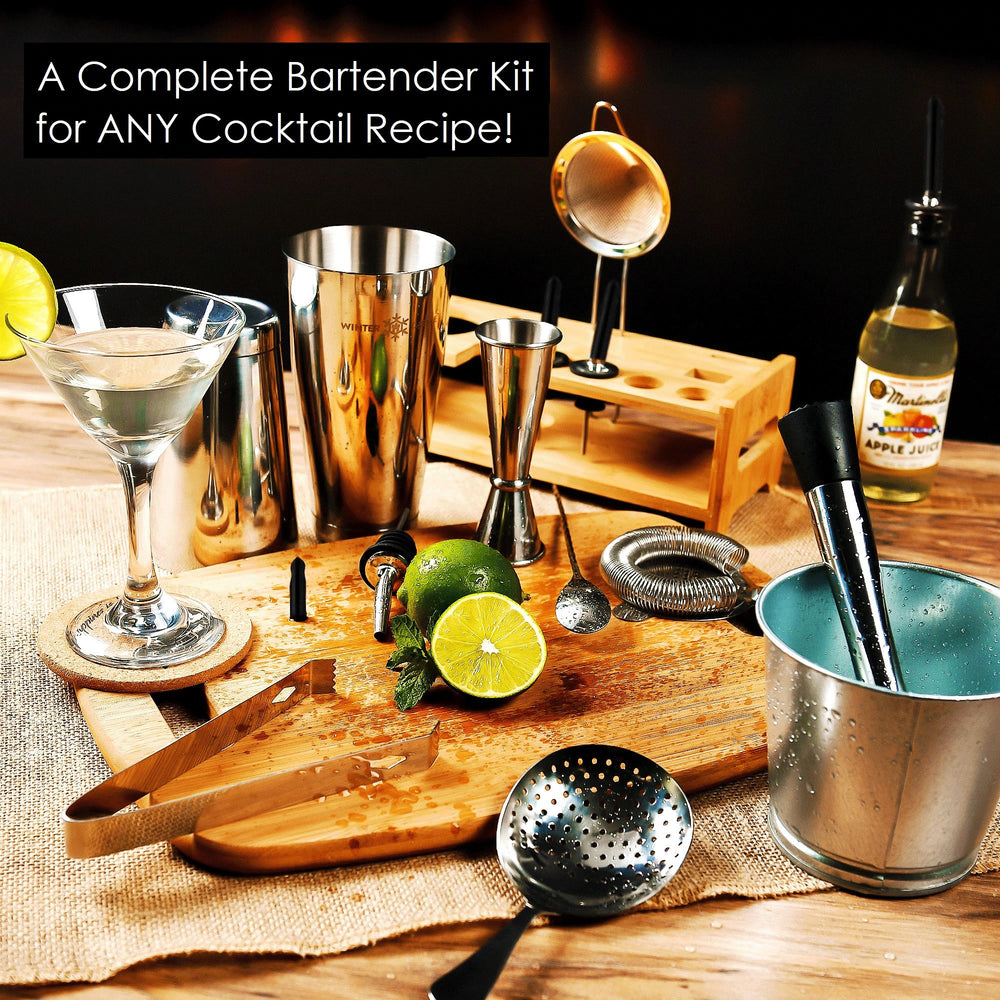 Cocktail Shaker Kit 3 Pièces, Shaker à Cocktail, Shaker à Cocktail